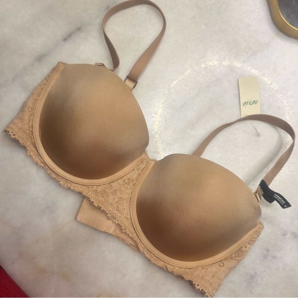 Aerie Tan Lace Bra